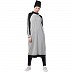 Travel abaya and legging combo- Grey-Black